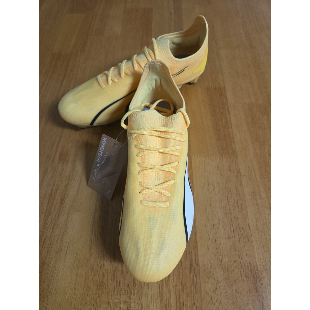 Women's Yellow Puma Ultra Ultimate FG /  AG Soccer Cleats Size  6.5